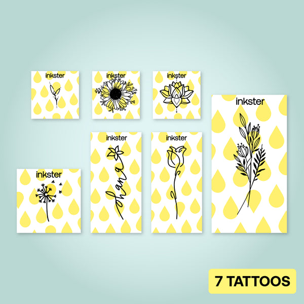 Pack Tatuajes de Flores