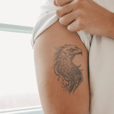 Tatuaje Cabeza de Águila Grande