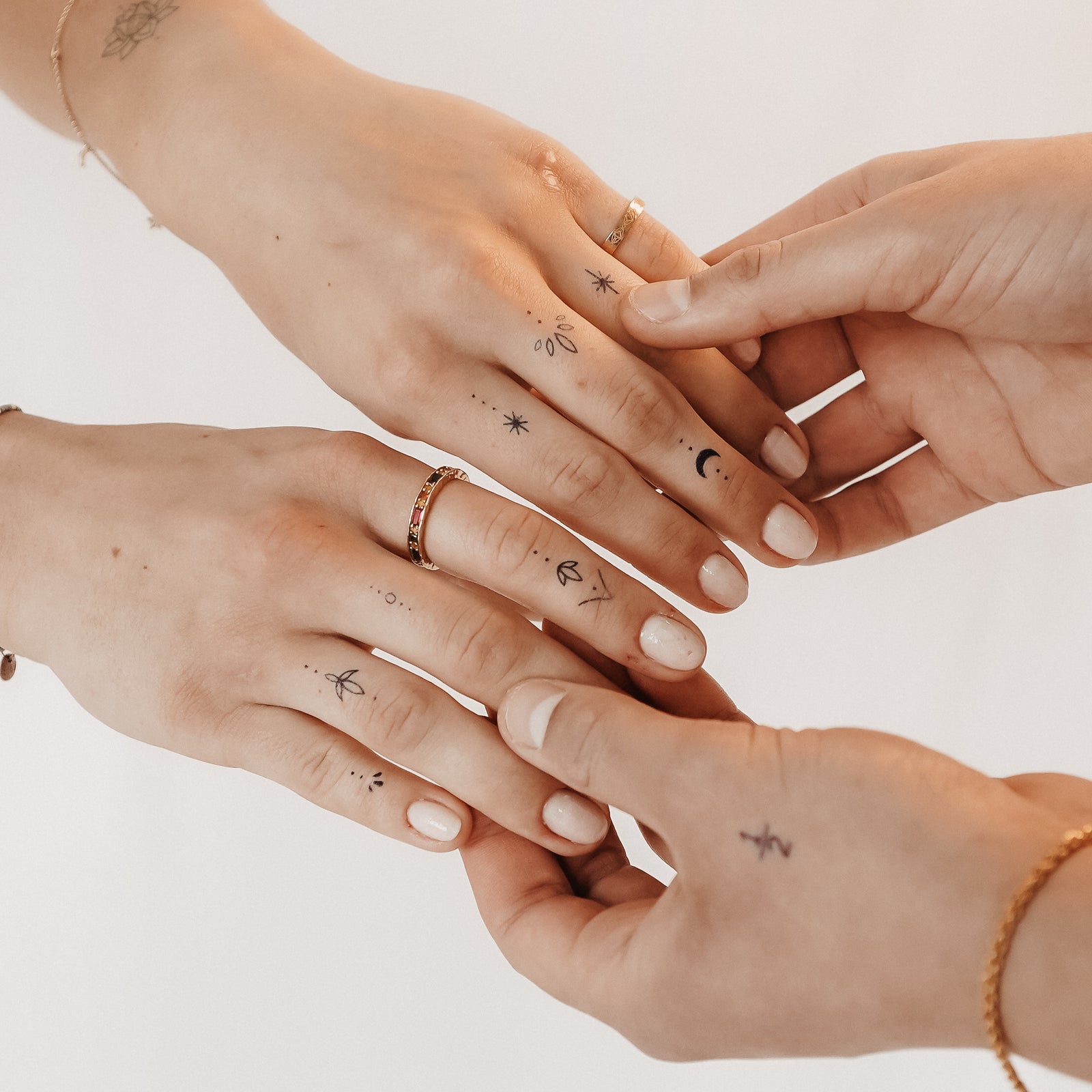 Pack tatuajes en los dedos Tatuaje temporal Inkster