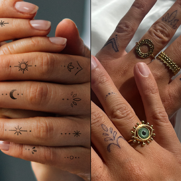 Tatuajes en los dedos - Pack Doble