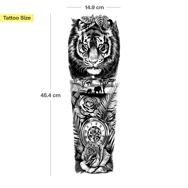 Tatuaje Manga Rey de la Selva