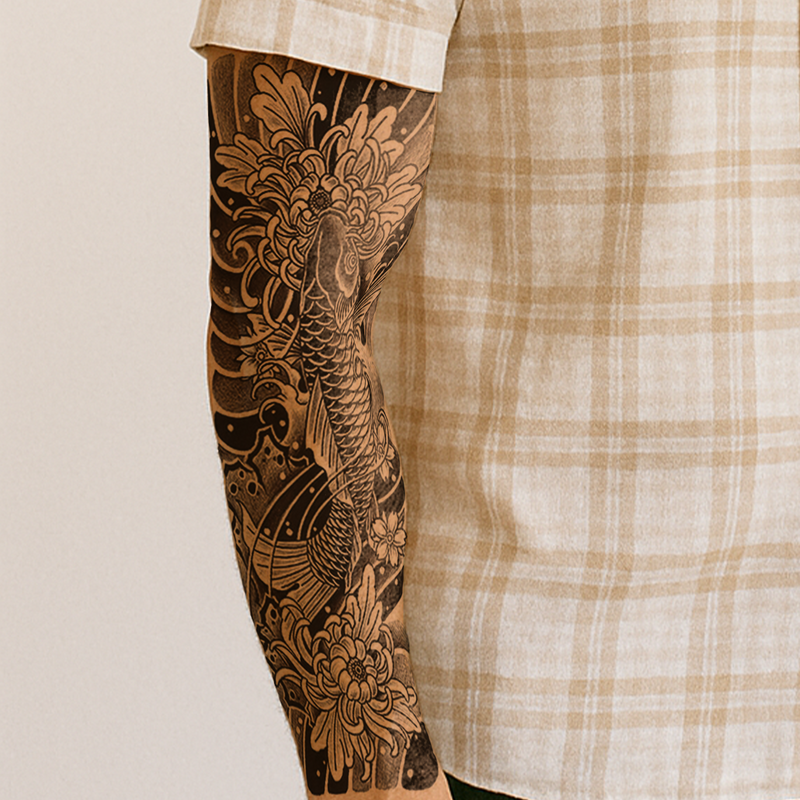 Tatuaje Manga Koi Tradicional