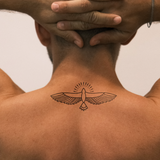 Tatuaje Pájaro Minimalista Grande