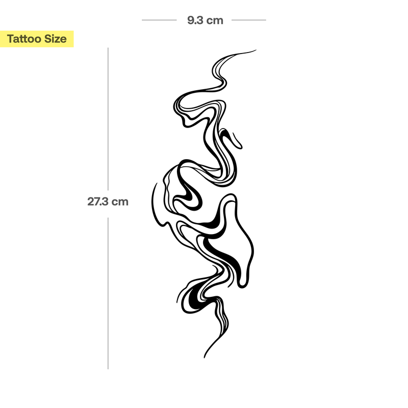 Tatuaje Llama fantasma