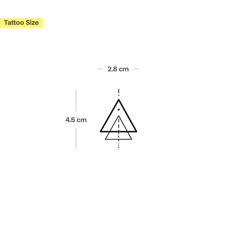 Tatuaje Mandala Triángulos