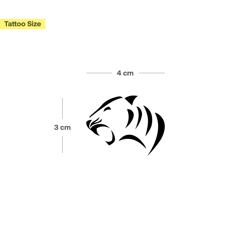Tatuaje Tigre Simple