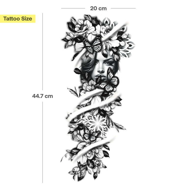Tatuaje Manga Diosa de la Naturaleza