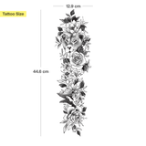 Tatuaje Manga leona con flores