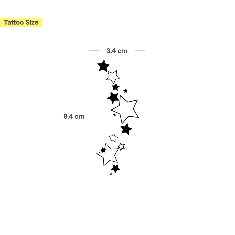Tatuaje Camino de estrellas