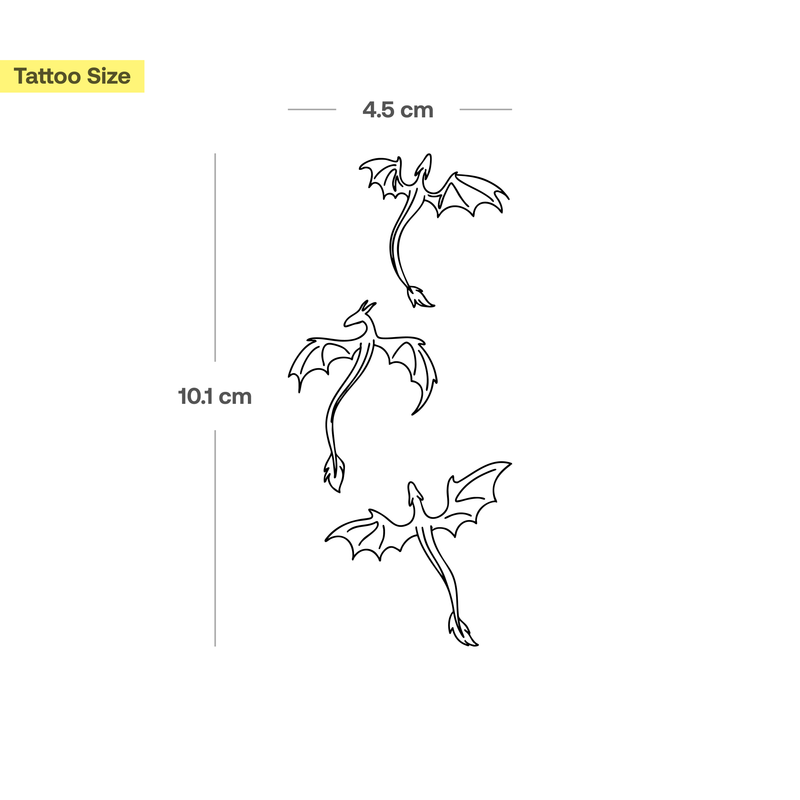 Tatuaje Dragones pequeños