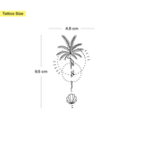 Tatuaje Palmera siguiendo al sol