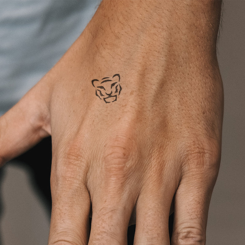 Tatuaje Cabeza de Tigre Pequeño