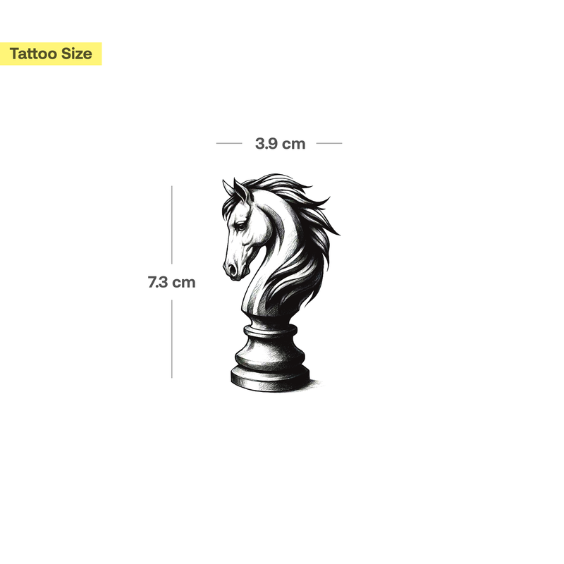 Tatuaje Caballo (Ajedrez)