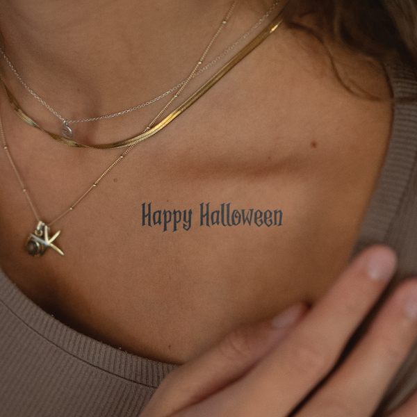 Tatuaje Happy Halloween