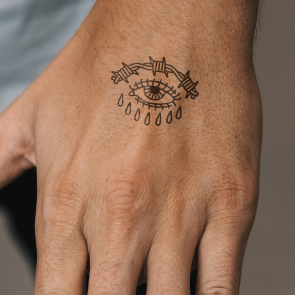 Tatuaje Ojo Alambre de Espino