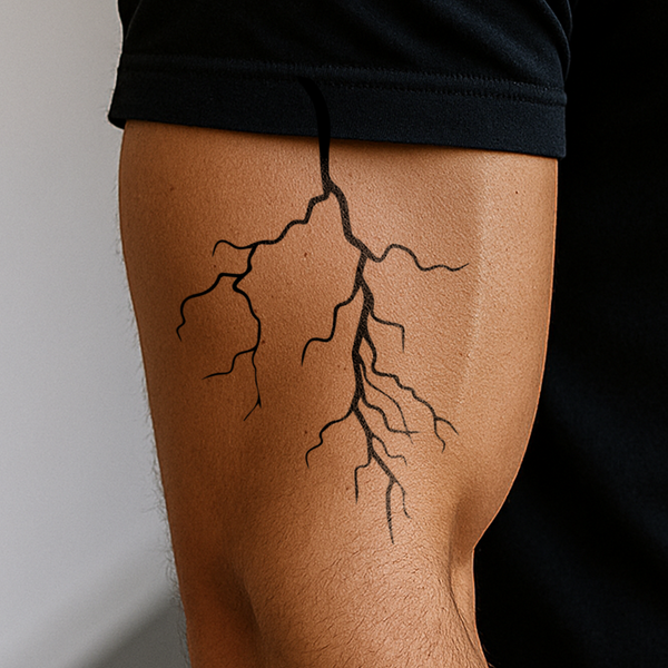 Tatuaje Rayo Oscuro