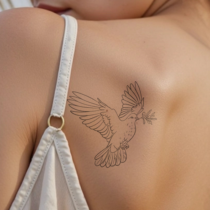 Tatuaje Paloma de la paz