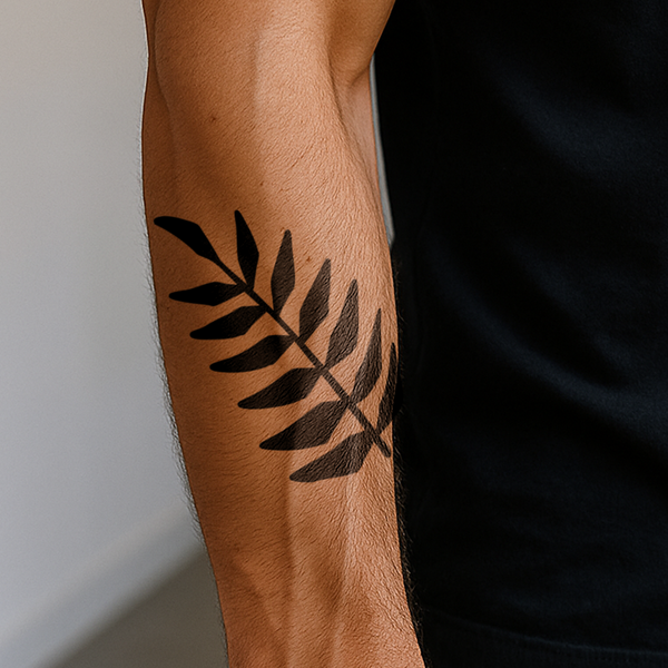 Tatuaje Hoja grande