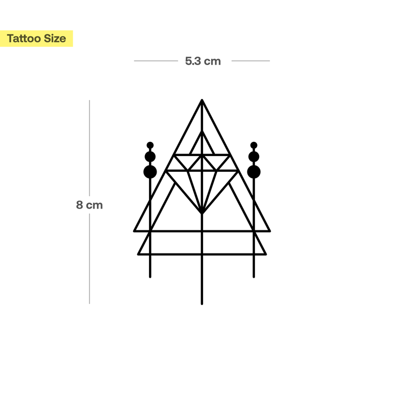 Dreieck-Diamant Tattoo