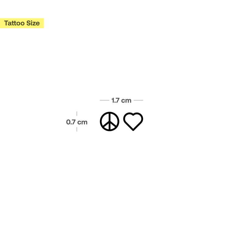 Tatuaje Paz y Corazón