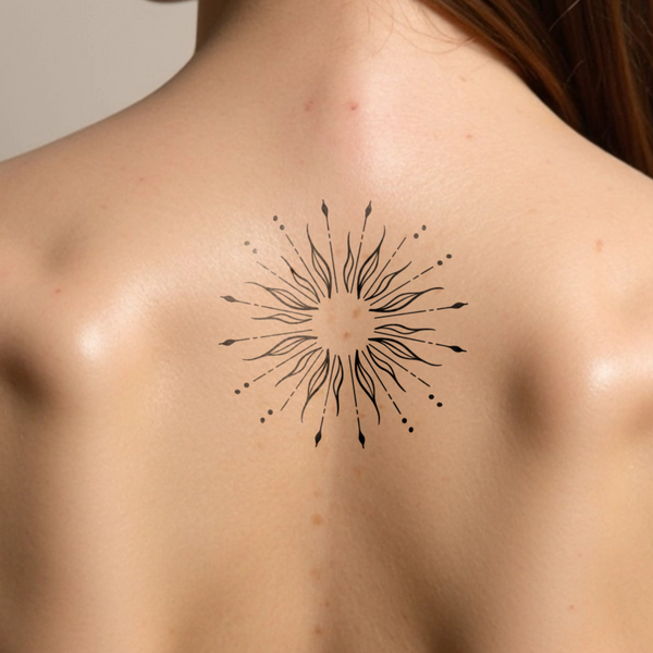 Tatuaje Sol resplandeciente
