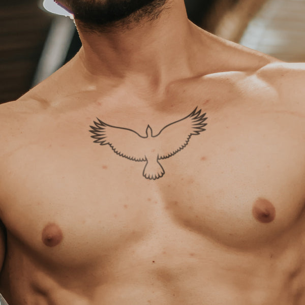 Tatuaje Águila Vista desde Arriba