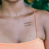 Tatuaje Hakuna Matata