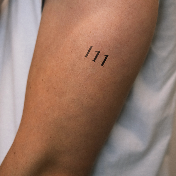Tatuaje Número Angelical 111