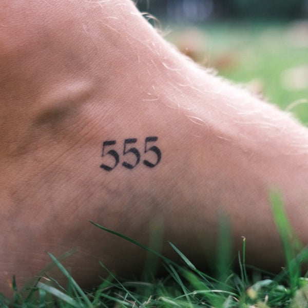 Tatuaje Número Angelical 555