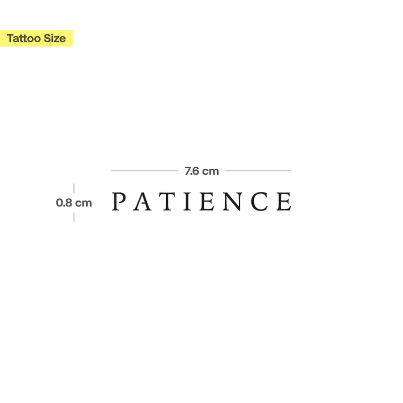 Tatuaje Patience