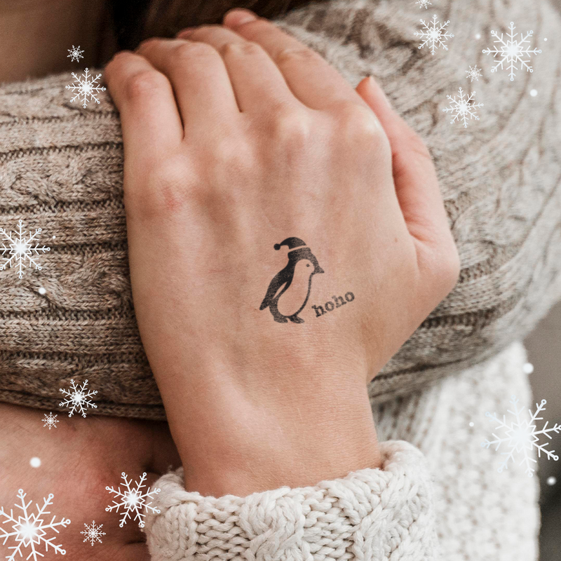 Tatuaje Hoho Bebé Pingüino