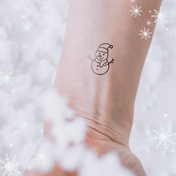 Tatuaje Muñeco de Nieve Pequeño