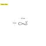 Tatuaje Infinito con iniciales (A-Z)