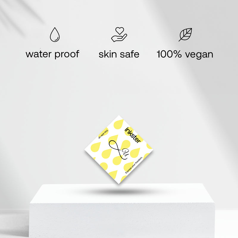 Tatuaje Infinito con iniciales (A-Z)