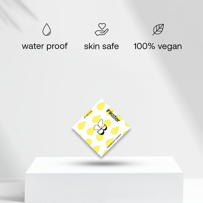 Tatuaje Mariposa con iniciales (A-Z)