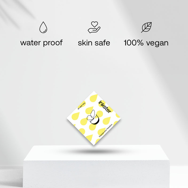 Tatuaje Mariposa con iniciales (A-Z)