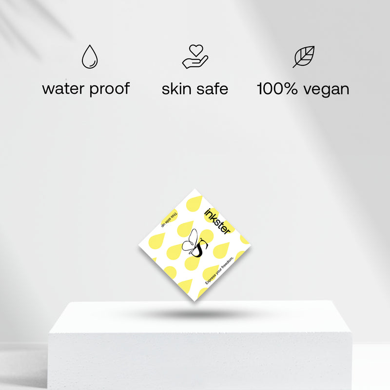 Tatuaje Mariposa con iniciales (A-Z)