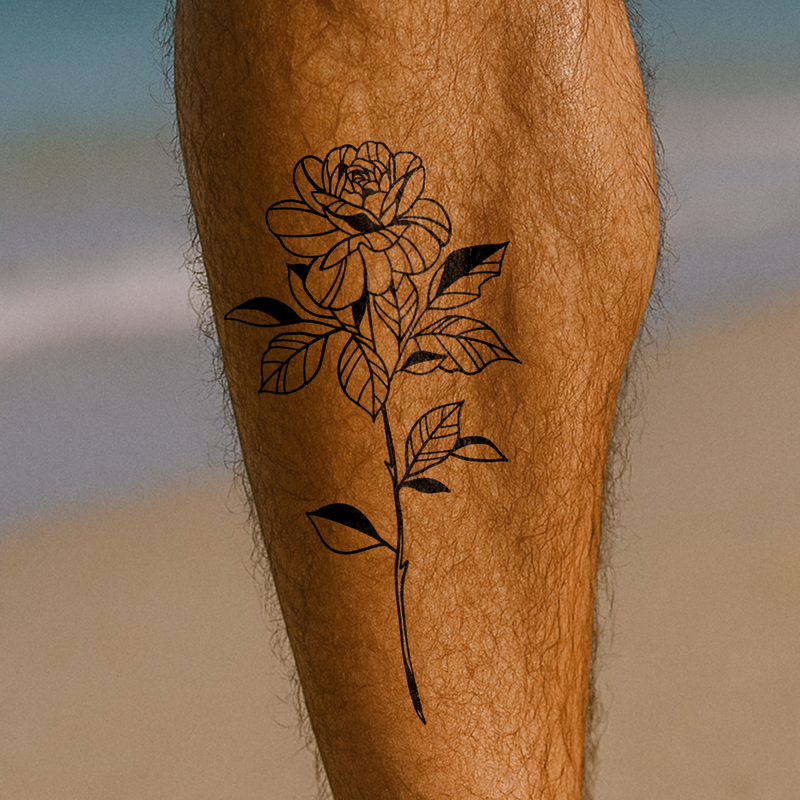 Tatuaje Rosa Grande
