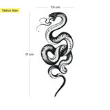 Tatuaje Víbora sombría