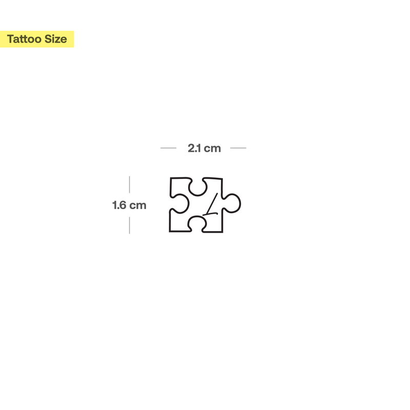 pieza del rompecabezas con iniciales (A-Z)