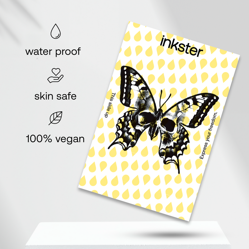 Tatuaje Mariposa calavera