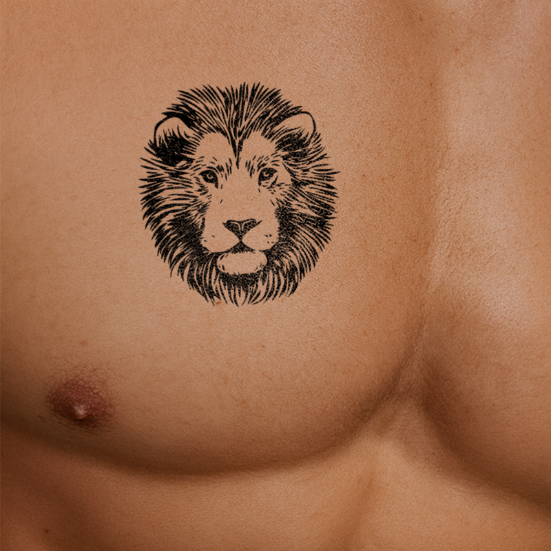 Tatuaje León Grande