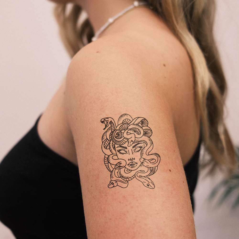 Medusa | Tatuaje temporal | Inkster