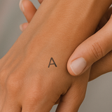 Tatuaje "A" Mayúscula
