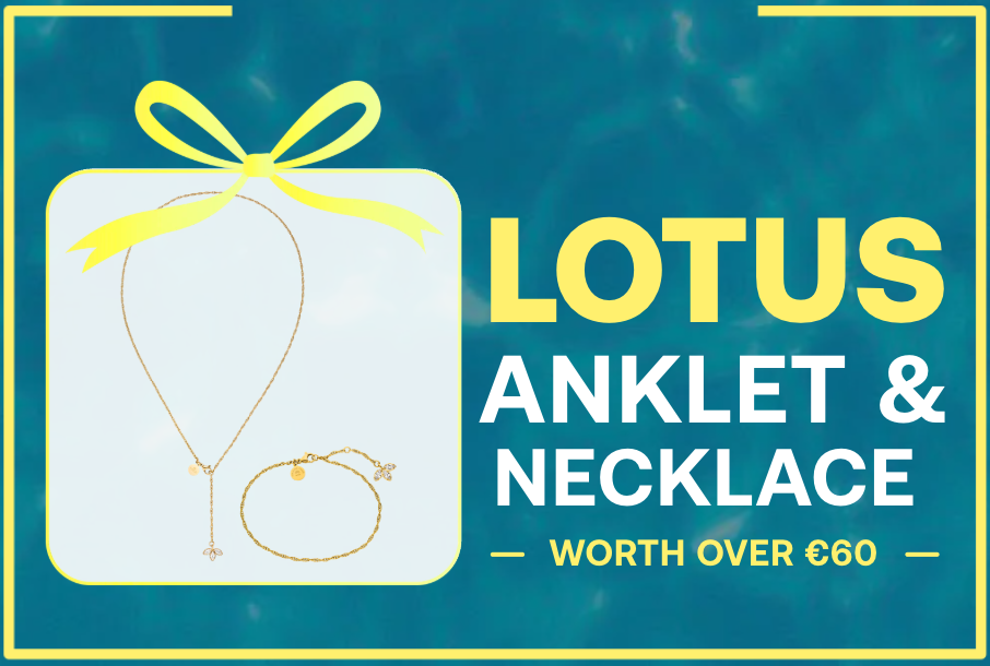Collar y tobillera Lotus gratis para los primeros 100 pedidos, valorado en 60€