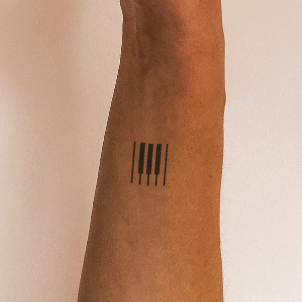 Tatuaje Teclas de Piano