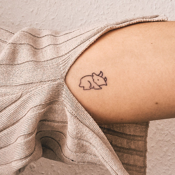 Tatuaje Triceratops Pequeño