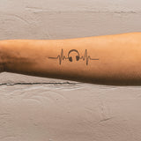 Tatuaje Latido con Cascos