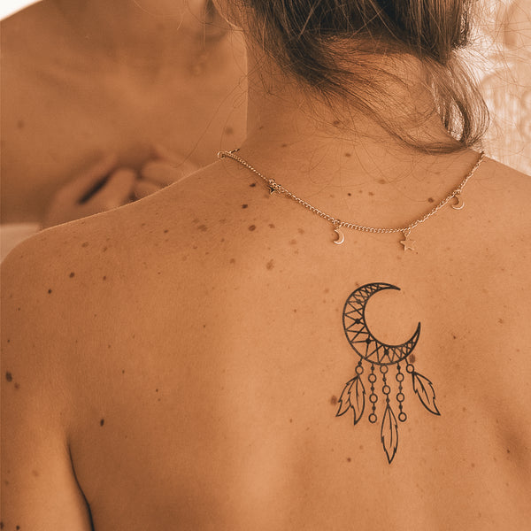 Tatuaje Atrapasueños Luna