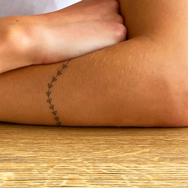 Tatuaje Brazalete de Hojas